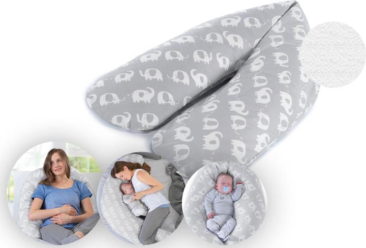 Actual product image Theraline Nursing pillow "The Comfort" with micro pearl filling incl. cover 180 cm (34 cm)