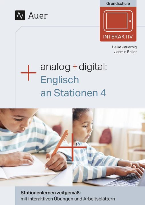 Immagine prodotto Analog + digital: Englisch an Stationen 4 (Tedesco, Jasmine Boller, Heike Jauernig, 2024)