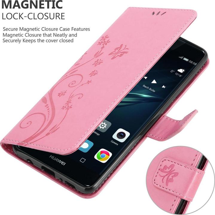 Actual product image Cadorabo Flower Book Cover (Huawei P9)