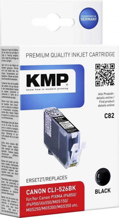 Immagine prodotto KMP C82 Cartuccia d'inchiostro compatibile con Canon CLI-526 BK (FC)