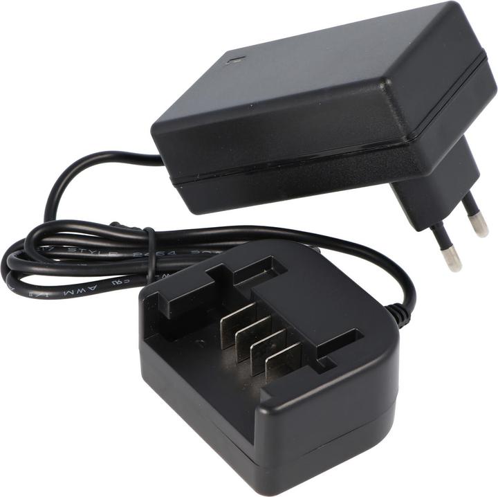 Actual product image AccuCell Charger suitable for Black and Decker battery A1518L, HP186F4L, GTC800L, LB018-OPE battery (18 V)