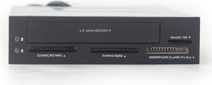 Immagine prodotto Gembird FDI2-ALLIN1-03 lettore di schede Interno Nero, Grigio (SATA, USB)