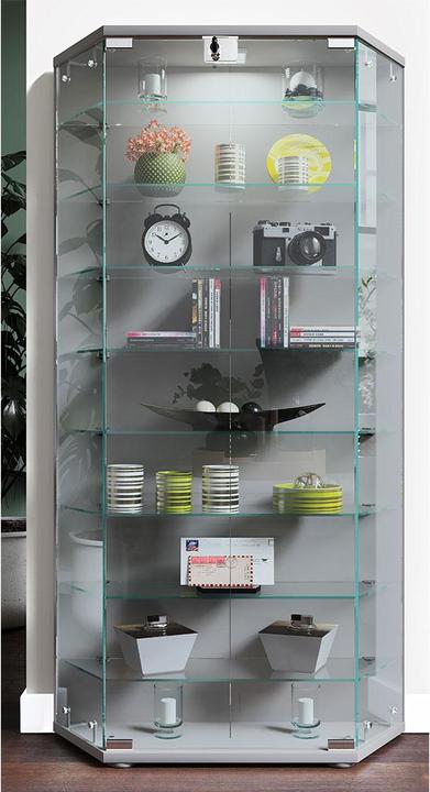 Produktbild VCM Holz Glas Stand Vitrine Regal Cenila XL (83 x 17 x 114 cm)