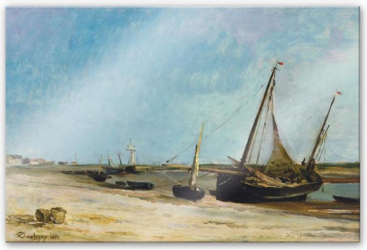 Image du produit Trenddeko Bateaux sur la plage d'Ètaples (120 x 75 cm)