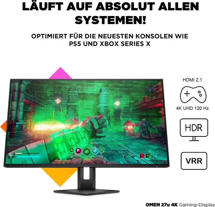 Actual product image HP Omen 27u (3840 x 2160 Pixels, 27")