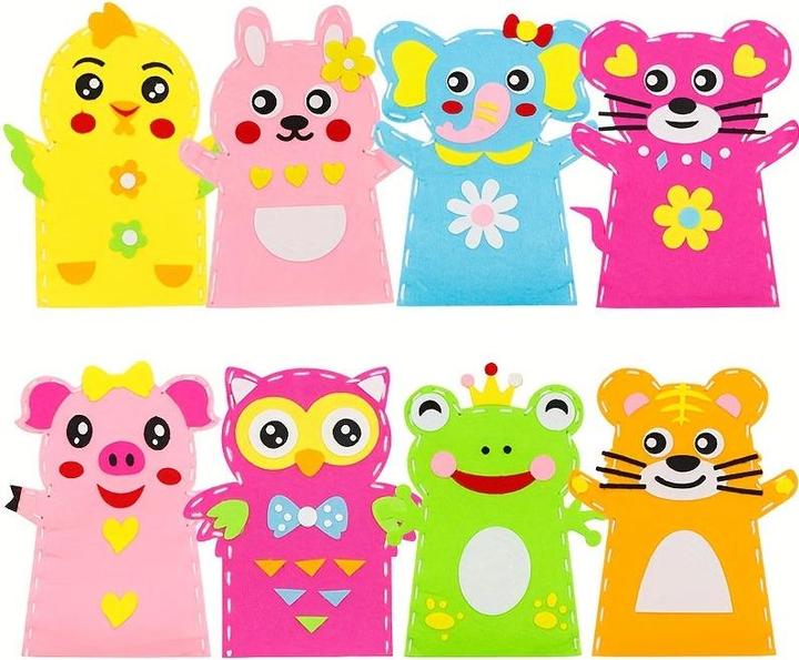 Produktbild Activity Board Kinder DIY Non Woven Handmade Tier, DIY Hand Marionette Tiere, Kunst und Handwerk Hand Spielzeug