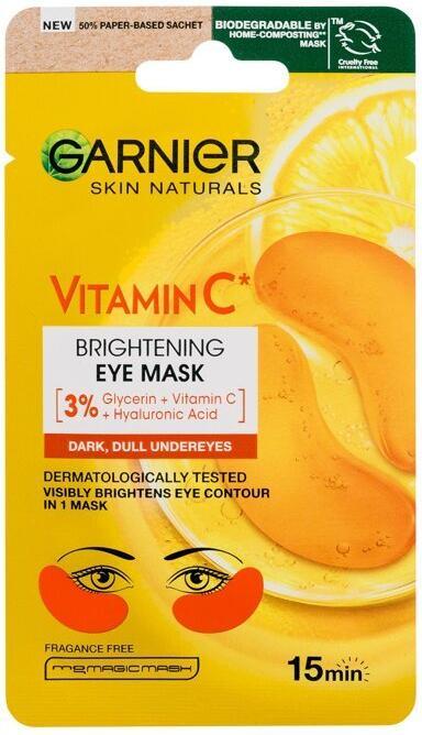 Garnier Skin Naturals Vitamin C Brightening Eye Mask - Maschera per gli occhi illuminante con vitamina C