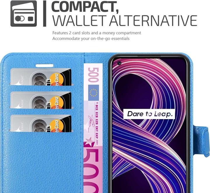 Produktbild Cadorabo Book Stand Hülle für Realme 8 5G / V13 / Q3 / Q3i / Narzo 30 5G (Realme Narzo 30 5G, Realme V13, Realme Q3i 5G)