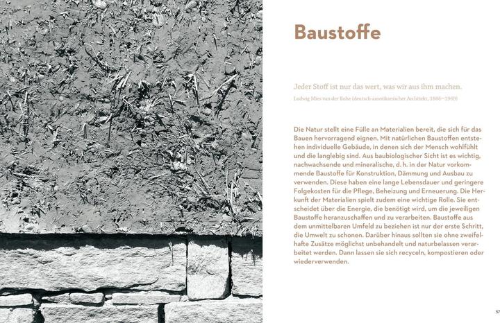 Actual product image Gesundes Bauen und Wohnen - Baubiologie für Bauherren und Architekten (German, Bettina Rühm, Petra Liedl, 2024)