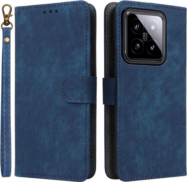 Produktbild Cover-Discount Xiaomi 14 - Premium Handyhülle Etui blau (Xiaomi 14)