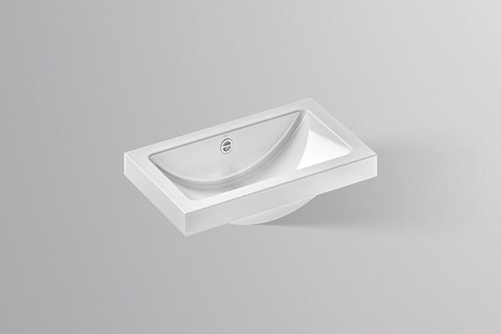 Alape Aufsatzbecken AB.R585.1, rechteckig B: 585mm H: 143mm T: 346mm, 3205000000, weiss (346 mm, 585 mm)