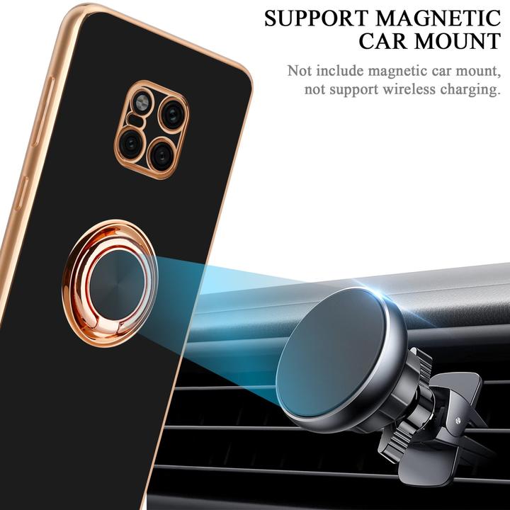 Produktbild Cadorabo Hülle für Huawei MATE 20 PRO im TPU mit Kameraschutz und Ring LM089 Style (Huawei Mate 20 Pro)