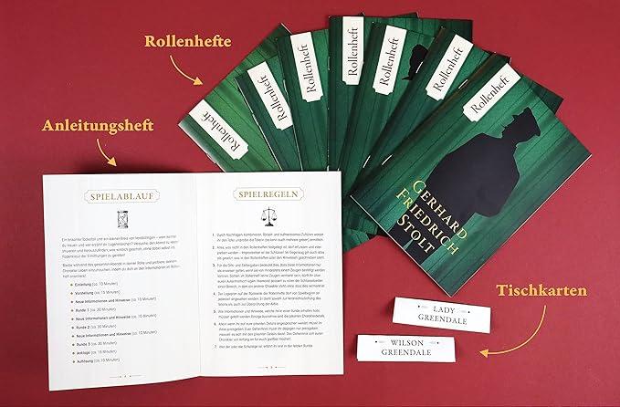 Productafbeelding Crime & Dine – Das Krimi-Dinner-Set: Tödliches Bankett (Duits, Zakelijke Olifant Paperdice Solutions GmbH, 2022)