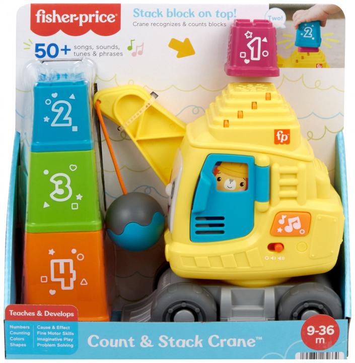 Immagine prodotto Fisher-Price Mattel Fisher Price Conta e Impila Gru για 9-36 μηνών HWY62