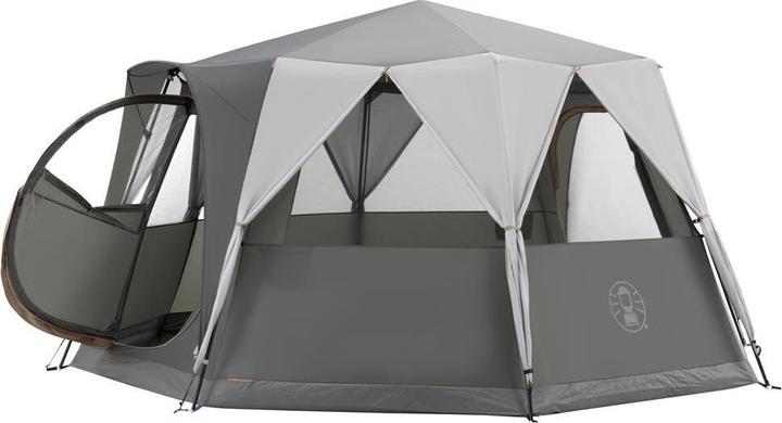 Immagine prodotto Coleman 2176828 Tenda ottagonale con grandi finestre, con vista panoramica a 360 gradi (Tenda a cupola, 20.70 kg, 8 persone)