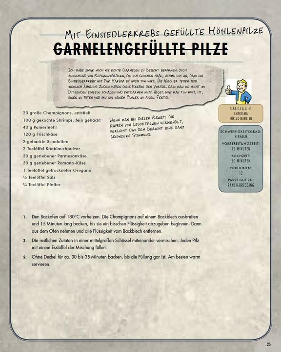 Image du produit Panini Fallout: Das offizielle Kochbuch für Vaultbewohner (Allemand, Victoria Rosenthal, Andreas Kasprzak, 2018)