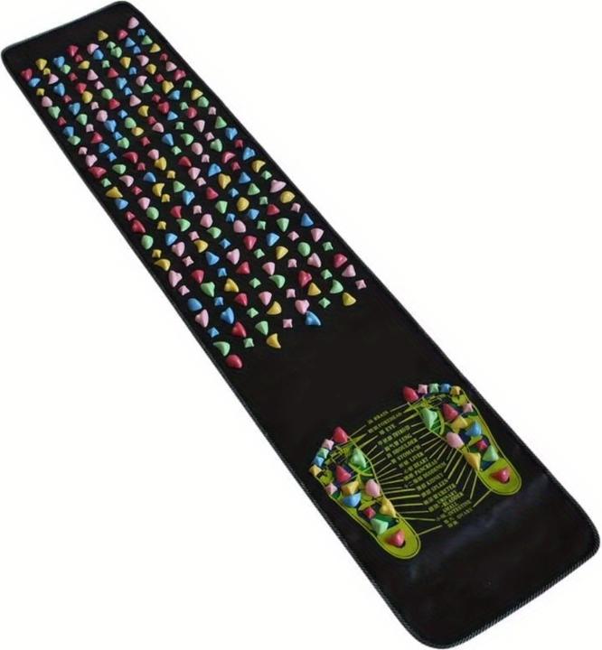 PhoneLook Faltbare Fussmassage-Matte für Akupunktur Reflexologie Durchblutung (120 x 35 cm)