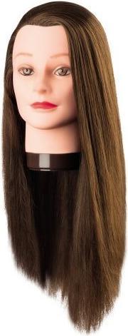 Image du produit Comair Tête d'entraînement cheveux protéinés Pia 60cm brun