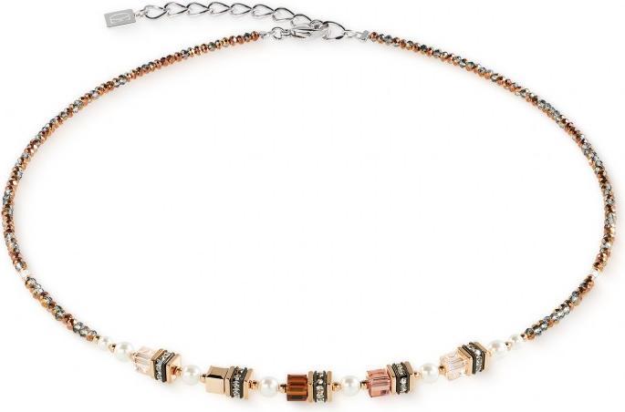 Produktbild Coeur de Lion Halskette Weiss-Gold (Swarovski-Kristallen, Realteinen)