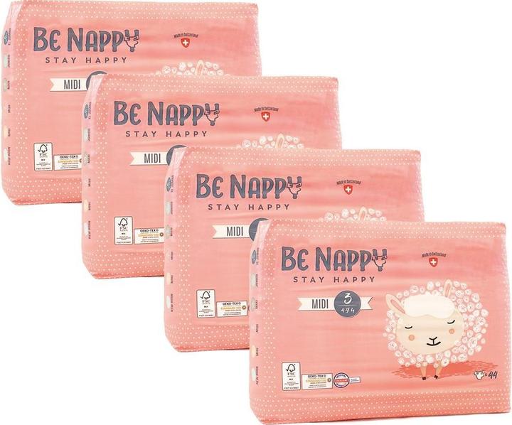 Produktbild Be Nappy Windel (Gr. 3, Monatsbox, 176 Stück)