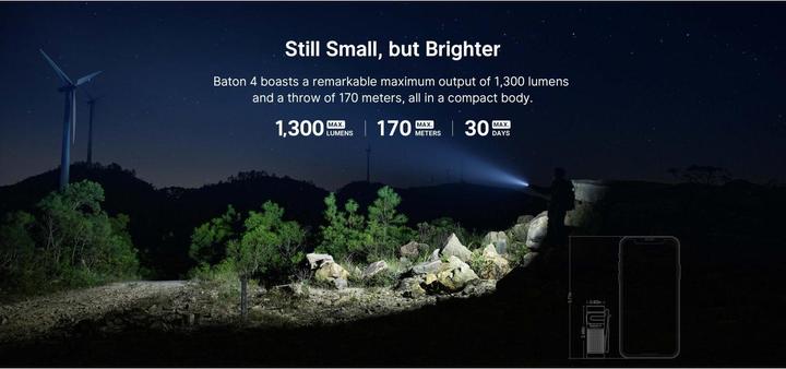 Produktbild Olight Baton 4 Premium Edition (6.30 cm, 1300 lm)