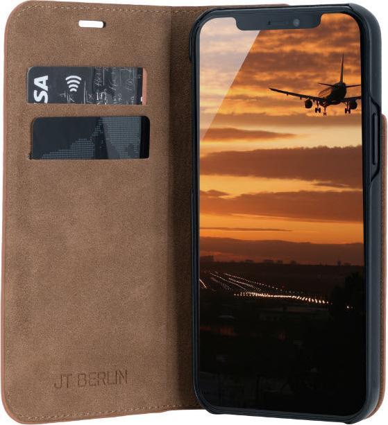 Immagine prodotto JT Berlin Vera pelle Tegel Adatto al modello di cellulare: iPhone 14 Plus, Nero (Apple iPhone 14 Plus)