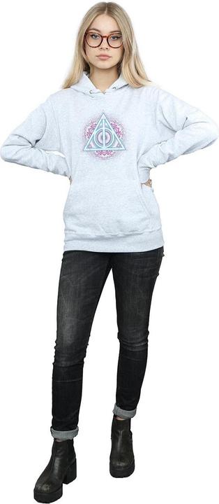 Produktbild Neon Deathly Hallows Kapuzenpullover (L)