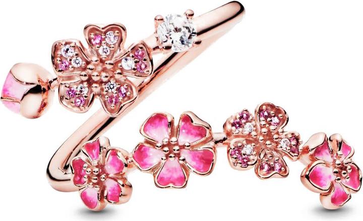 Produktbild Pandora Rose Pink Peach Blossom Flower Branch Ring (50)