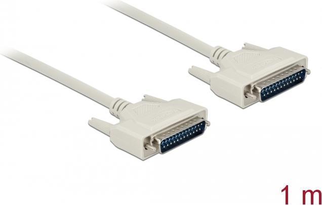 Actual product image Delock Serial cable D-Sub 25 male to male 1 m (1 m, VGA)