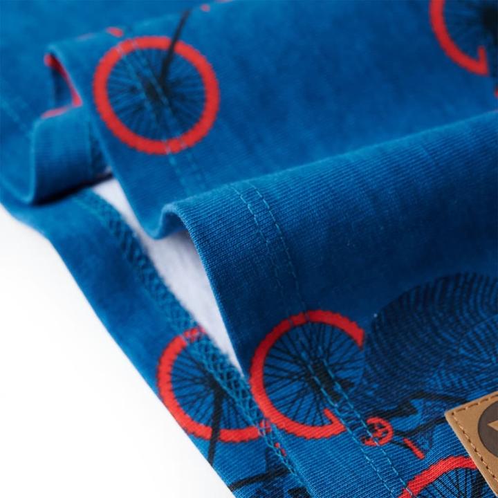 Produktbild VidaXL Kinderpyjama mit Langen Ärmeln Petrolblau 140,Material (140)