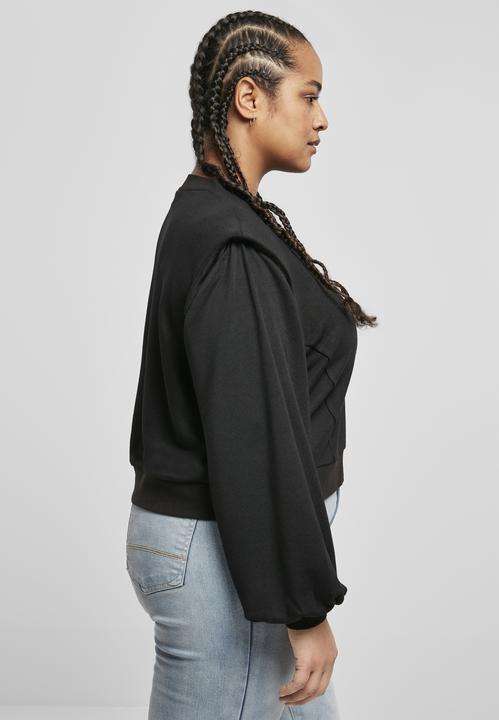 Actual product image Urban Classics Ladies Padded Shoulder Modal Terry Crewneck (XXL)