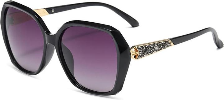 Techsuit - Sunglasses Polarized (5599) - for Women with UV Protection, PC - Black / Gray