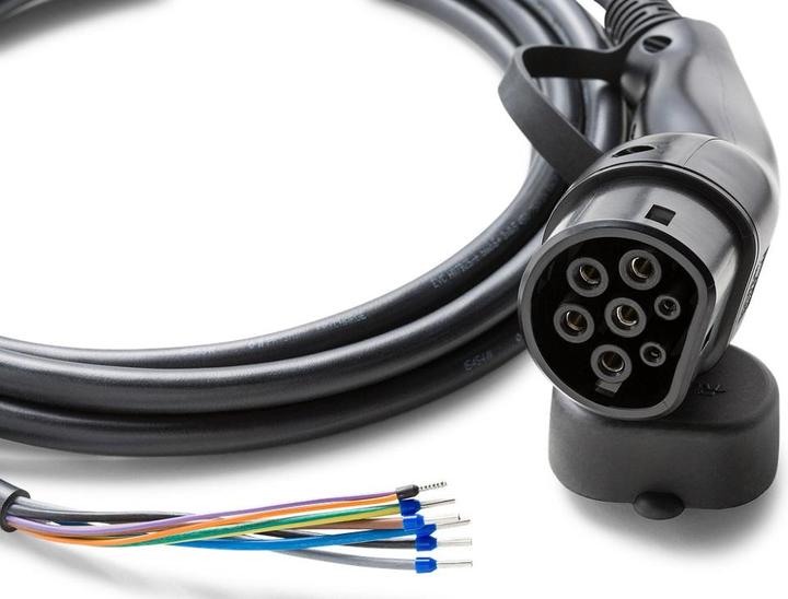 Produktbild Ratio Electric Ersatzladekabel E-line Typ 2 16A/400V 11kW 15m (Fest verdrahtet, 11 kW, 16 A, 15 m)