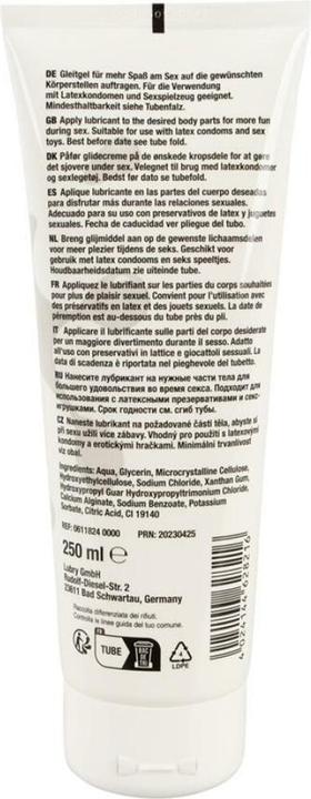 Valeurs nutritives et ingrédients Lubry Sperme pornographique (250 ml)