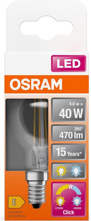 Produktbild Osram Led Relax And Active Classic P (E14, 4 W, 470 lm, 4 x, E)