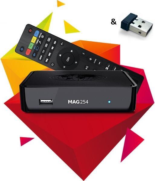 Image du produit infomir MAG 254 & adaptateur WiFi