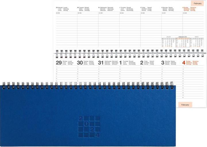 Image du produit Simplex Calendrier à pupitre Septant 2025, format papier : 11,5 x 30,5 cm (11,5 x 30,5 cm, Allemand)