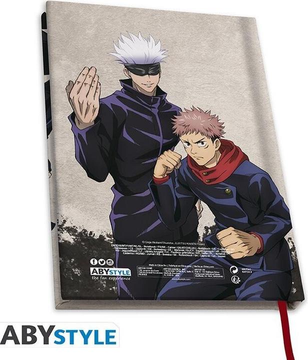 Actual product image ABYstyle JUJUTSU KAISEN - A5 Notebook Tokyo vs Kyoto X4 (A5)