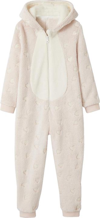 Actual product image Vertbaudet Girls' plush jumpsuit, noctilucent (86)