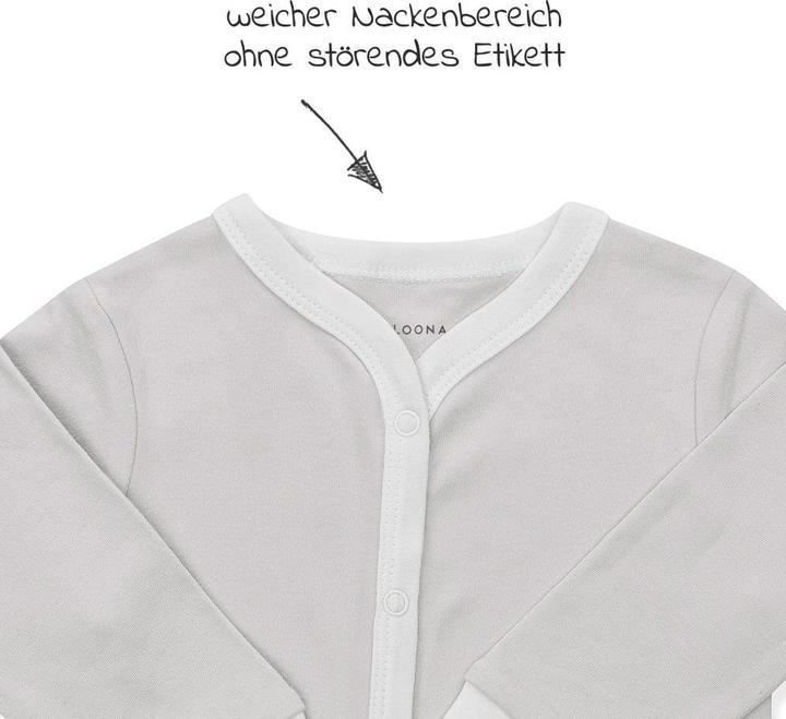 Image du produit La Loona LaLoona Pyjamas pour bébé Pyjamas, lot de 2 - Gris (62)