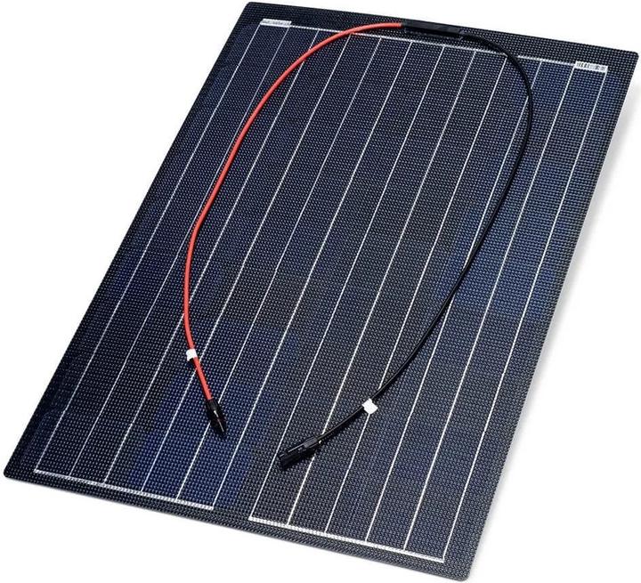 Actual product image Autosolar 100W Solar Panel 12V black- Marine Solar Panel thin - ETFE BLACK - for Ships (100 W, 4 kg)