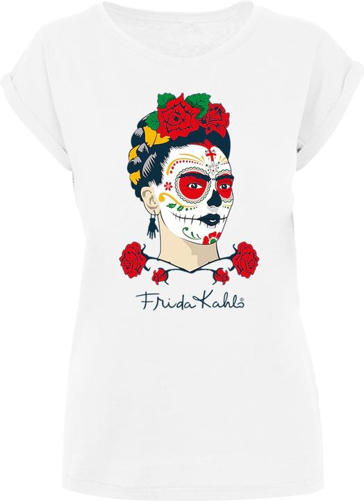Merchcode Ladies Frida Kahlo - Dia de los muertos T-Shirt - 112081