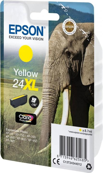 Actual product image Epson 24XL Claria Photo HD (Y)
