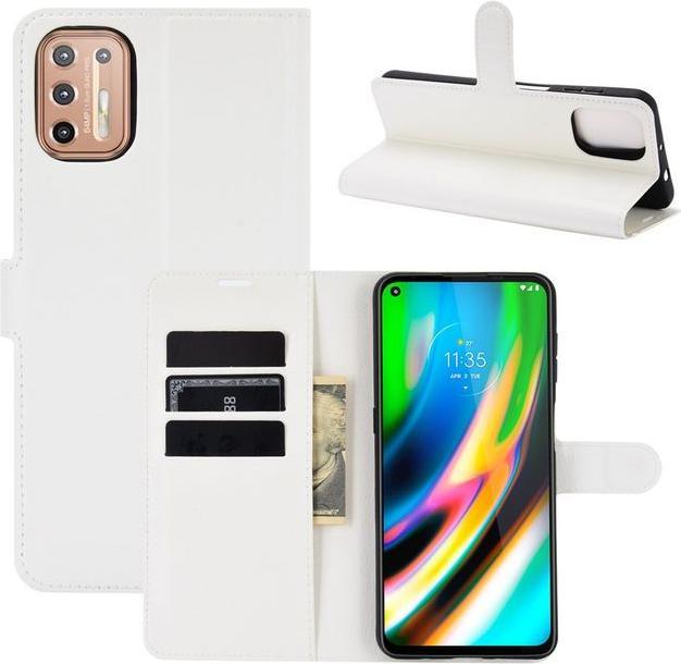Actual product image MU Classic Litchi Leather Bookcover Series (Motorola Moto G9 Plus)