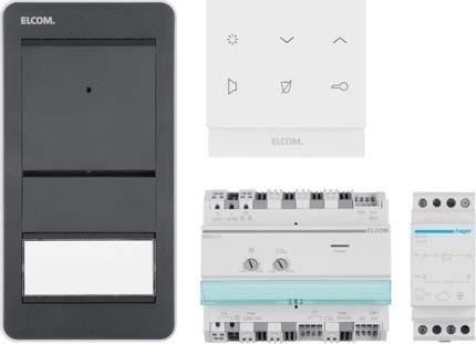 Produktbild Elcom ELCO REP101Y HOME AudioSet 1 Teilnehmer AP 2D AuÃenst. ant/Innenst. TOUCH polarw