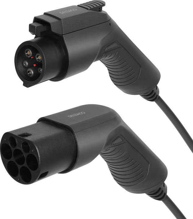 Actual product image Deltaco Typ 2 auf Typ 1 Kabel (Type 1, 3.60 kW, 16 A, 3 m)