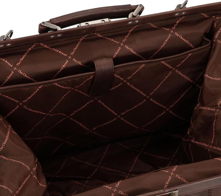 Immagine prodotto The Vegan Cow Chesterfield Marca Leren Weekendtas Bruin Corfu (41.90 l)