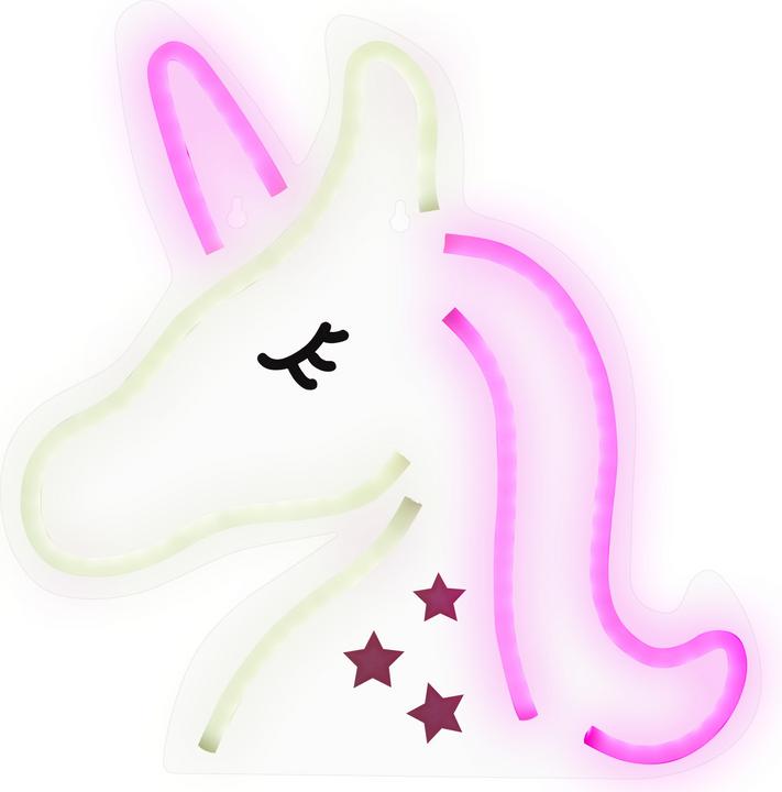 Actual product image Beliani Neon light LED wall decoration pink set of 3 SUSIE (240 lm)