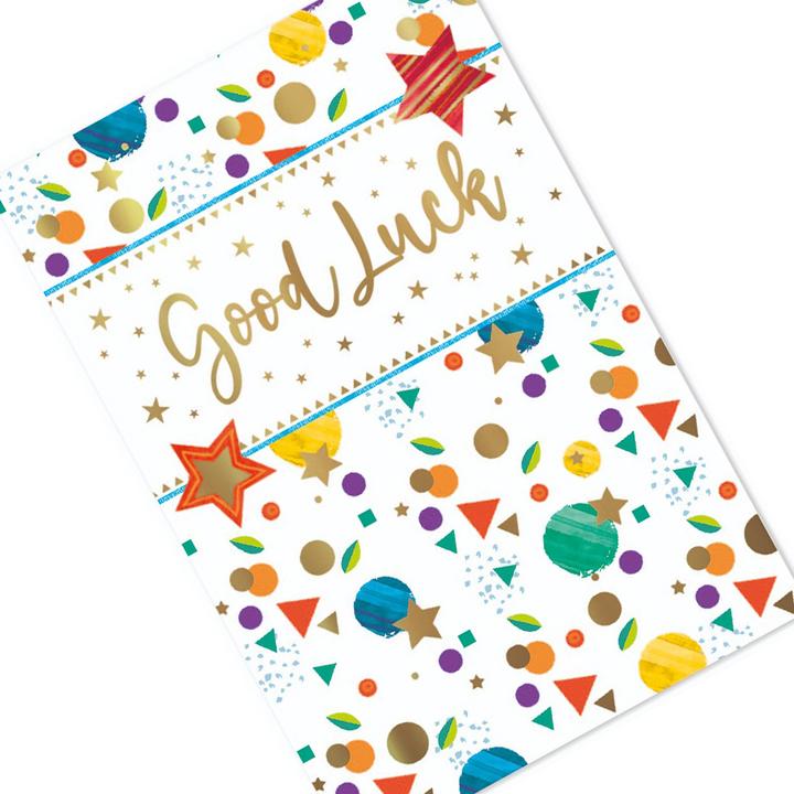 Actual product image Simon Elvin Wishing You Good Luck Greetings Card (Pack of 6) (6 pcs.)