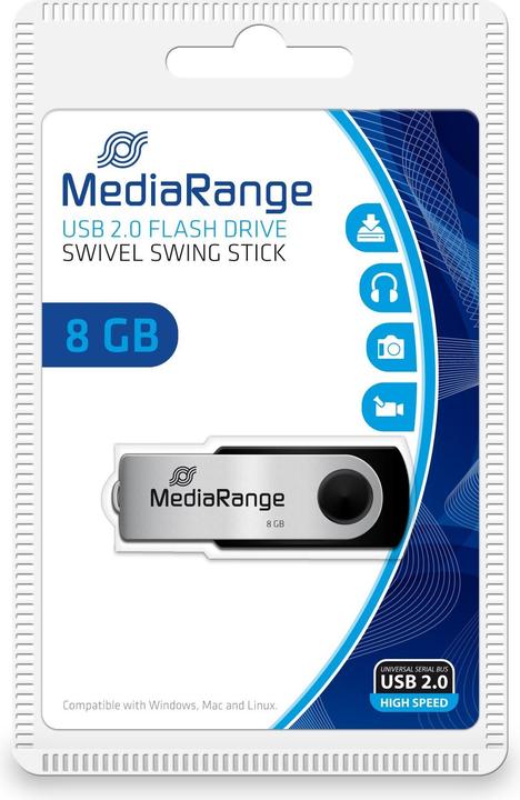 Actual product image MediaRange Memory stick MR908 (8 GB, USB-A)